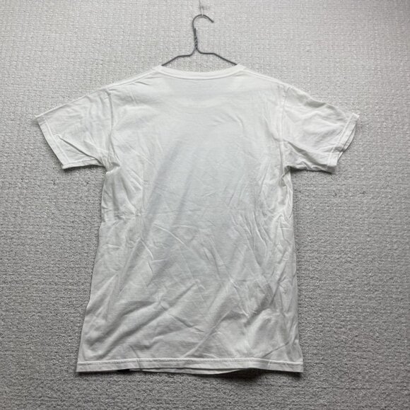 Y2K Oneill Shirt Men's S White Short Sleeve Surf Beach Graphic Tee Abstract - Picture 11 of 14